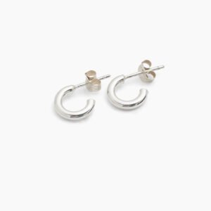 Silver Huggie Earrings